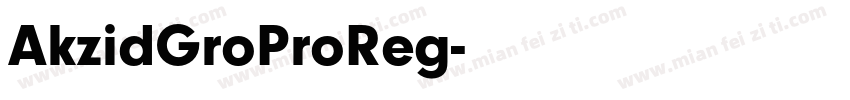 AkzidGroProReg字体转换