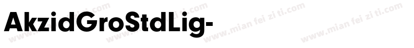 AkzidGroStdLig字体转换