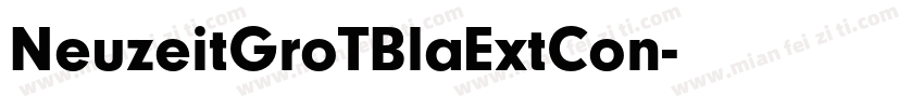 NeuzeitGroTBlaExtCon字体转换