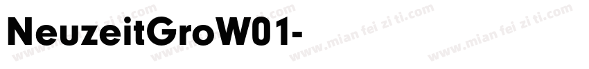 NeuzeitGroW01字体转换