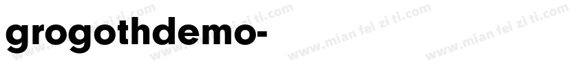 grogothdemo字体转换