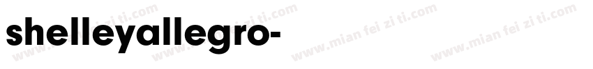 shelleyallegro字体转换