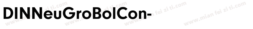 DINNeuGroBolCon字体转换