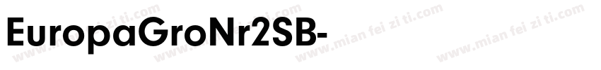 EuropaGroNr2SB字体转换