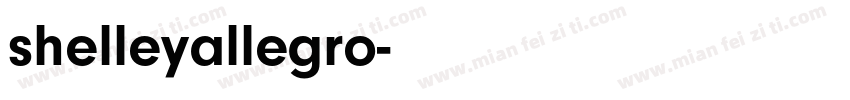 shelleyallegro字体转换
