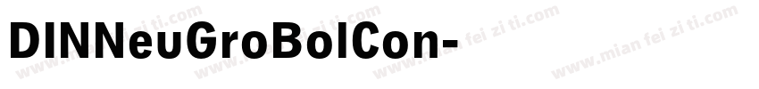 DINNeuGroBolCon字体转换