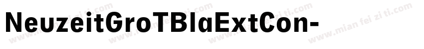 NeuzeitGroTBlaExtCon字体转换
