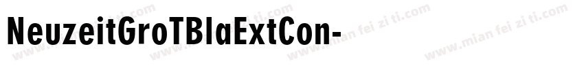 NeuzeitGroTBlaExtCon字体转换