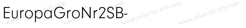 EuropaGroNr2SB字体转换