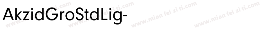 AkzidGroStdLig字体转换