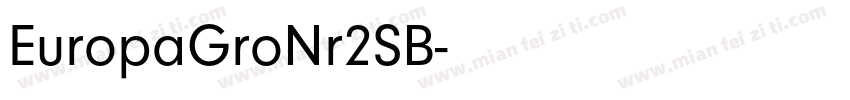 EuropaGroNr2SB字体转换