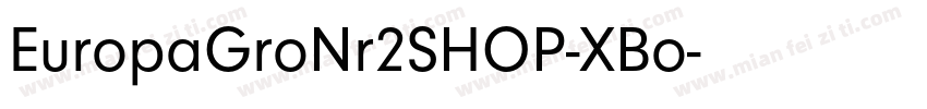 EuropaGroNr2SHOP-XBo字体转换