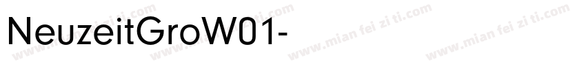 NeuzeitGroW01字体转换