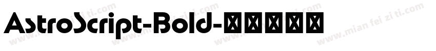AstroScript-Bold字体转换