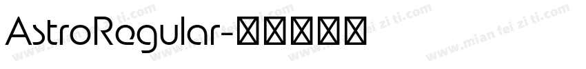 AstroRegular字体转换