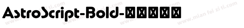 AstroScript-Bold字体转换