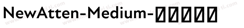 NewAtten-Medium字体转换