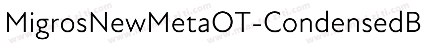 MigrosNewMetaOT-CondensedBook字体转换