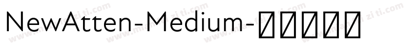 NewAtten-Medium字体转换