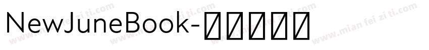 NewJuneBook字体转换