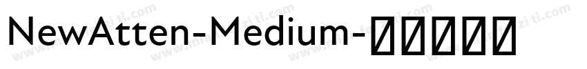 NewAtten-Medium字体转换