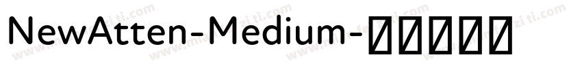 NewAtten-Medium字体转换