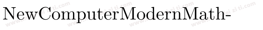 NewComputerModernMath字体转换