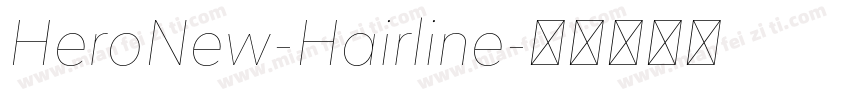 HeroNew-Hairline字体转换