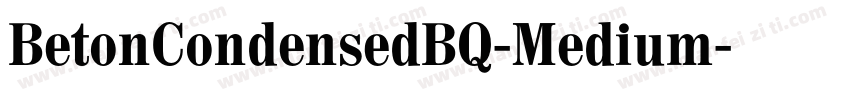 BetonCondensedBQ-Medium字体转换