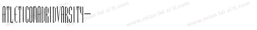 AtleticoMadridVarsity字体转换