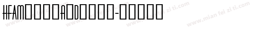 HFAmericanDiner字体转换