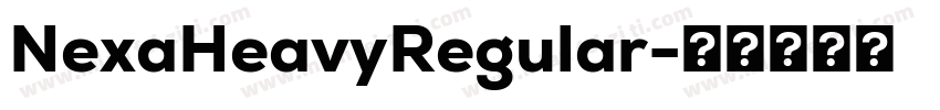 NexaHeavyRegular字体转换