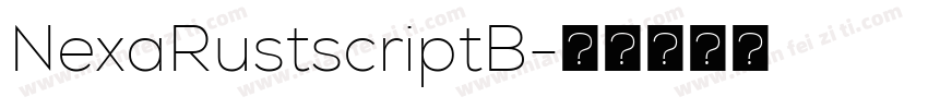 NexaRustscriptB字体转换