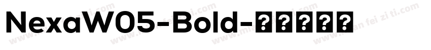 NexaW05-Bold字体转换