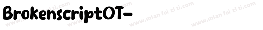 BrokenscriptOT字体转换