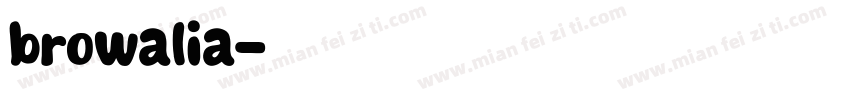 browalia字体转换