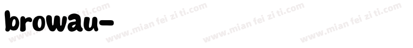 browau字体转换