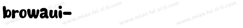browaui字体转换