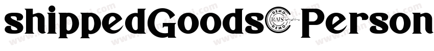 shippedGoods1Person字体转换