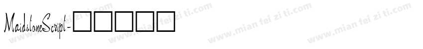 MaidstoneScript字体转换