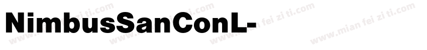NimbusSanConL字体转换