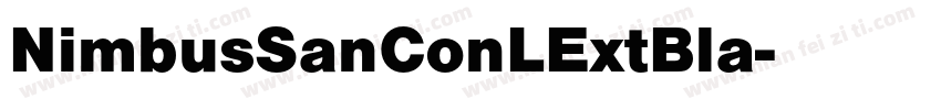 NimbusSanConLExtBla字体转换
