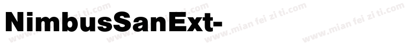 NimbusSanExt字体转换