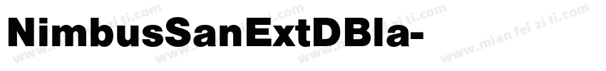 NimbusSanExtDBla字体转换