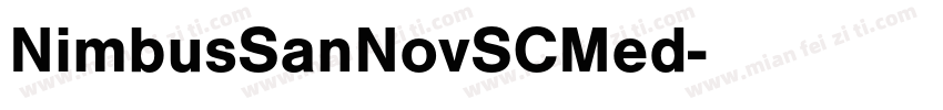 NimbusSanNovSCMed字体转换