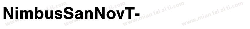 NimbusSanNovT字体转换