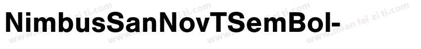NimbusSanNovTSemBol字体转换