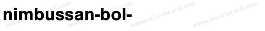 nimbussan-bol字体转换