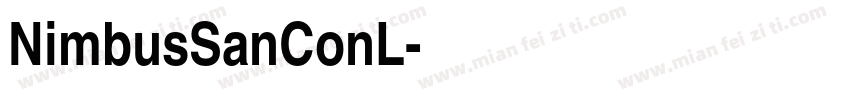 NimbusSanConL字体转换