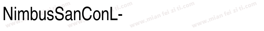 NimbusSanConL字体转换